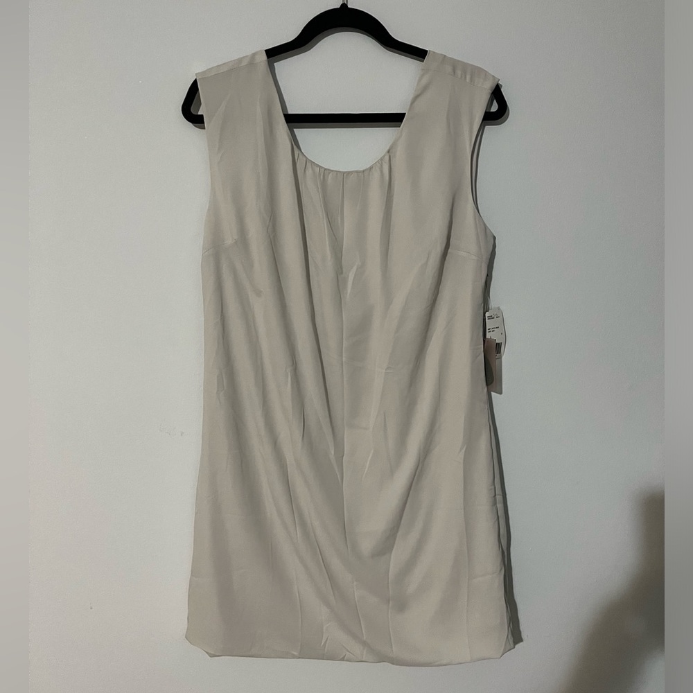 Love 21 Light Grey Short Length‎ Dress Beading Low Back Size Large
